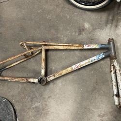 Columbia 9.9 Freestyle BMX Bike Frame RUSTY SEE PICS 