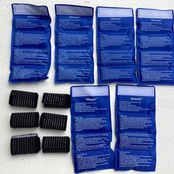 Preowned 6 Winluck Reusable Hot / Cold Gel Packs + 6 Adjustable Straps Pain Relief Therapy