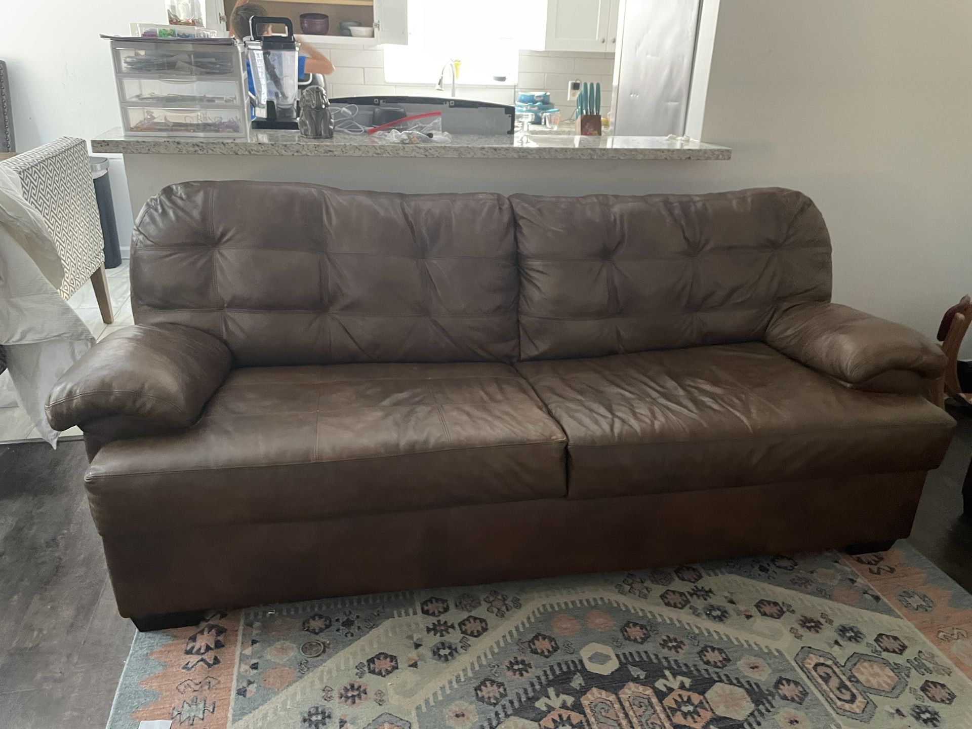 Leather Couch Set