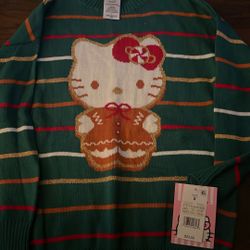 hello kitty christmas sweater new