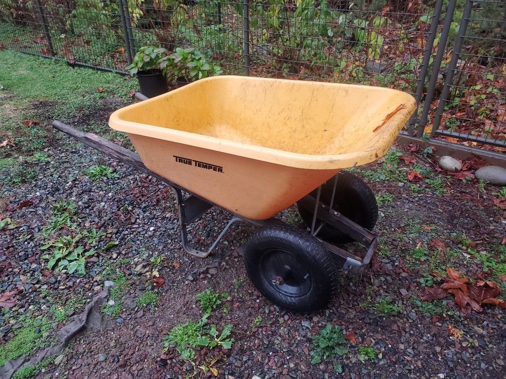 2 Wheels Bigger Size Plastic Wheelbarrow