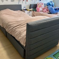 Pair Of Twin Beds With Storage