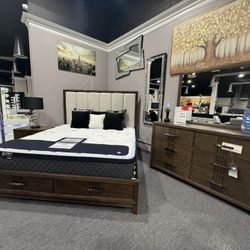 4 Pc King Bedroom Set Financing Available No Credit Needed 