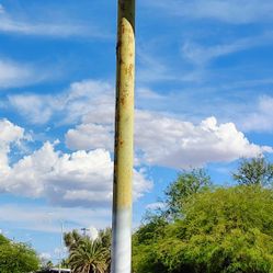 Basketball Pole, Backboard And Basket 