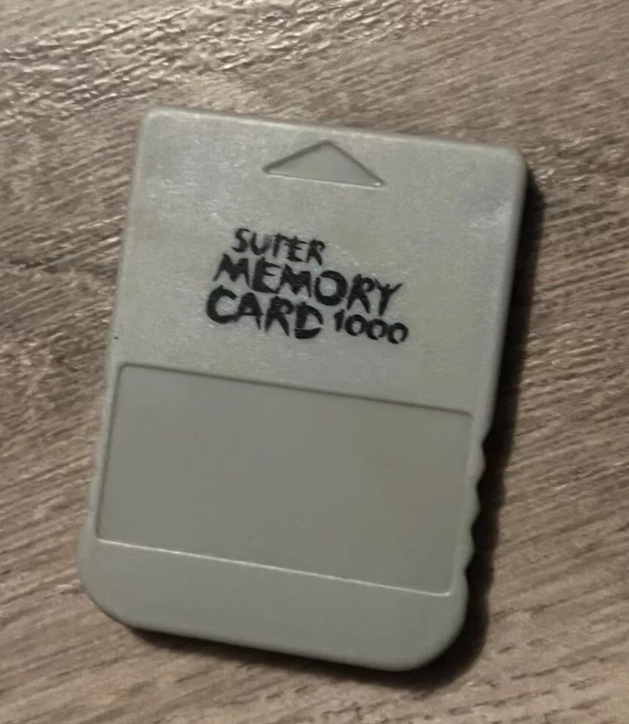 Super Memory Card 1000 Sony Playstation 1 PS1 Tested Plsystation 1 2