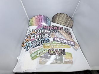 38 Pcs Growth Mindset Classroom Decor Bulletin Board Set