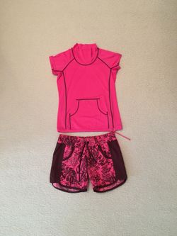 COLUMBIA - pink top and shorts - 2 pcs.