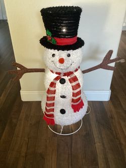 Christmas light up snowman!