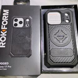 Rokform iPhone 17 Pro Rugged Black Magnetic Case 