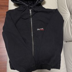 Stussy WorkWear Denim Black Zipup (Size: Large)