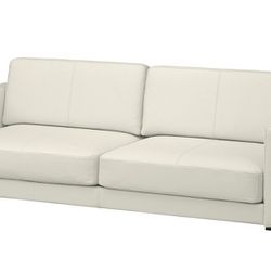 Ikea Fullerö White Leather Couch