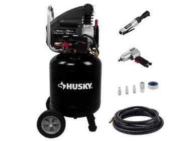 Husky 10 Gal. Portable Electric Air Compressor with Extra Value Kit