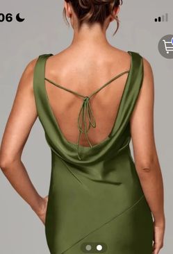 Green Bridesmaid Dress Size Medium Hemmed