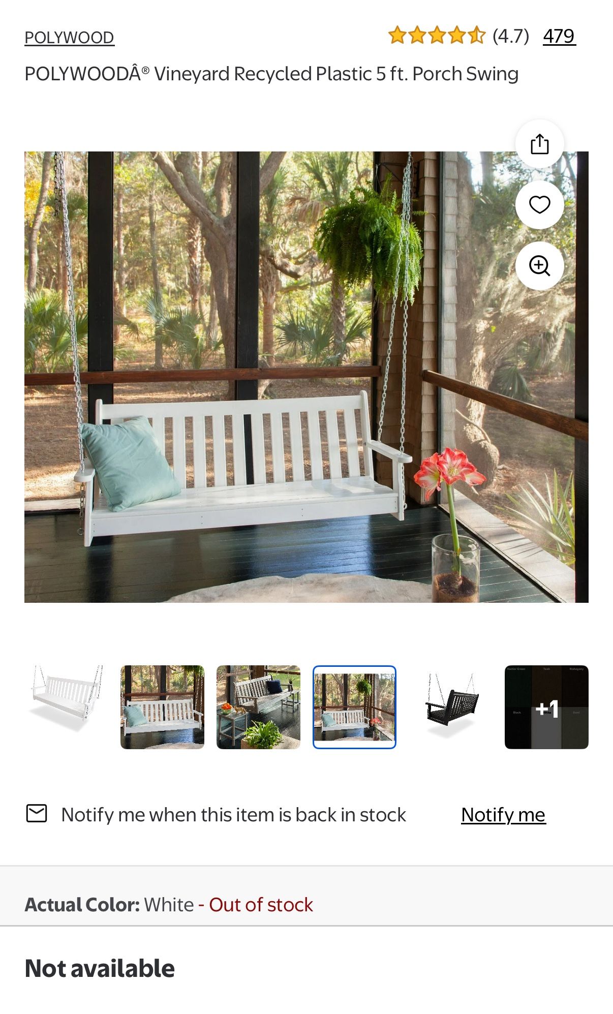 All Weather Outdoor Porch Swing