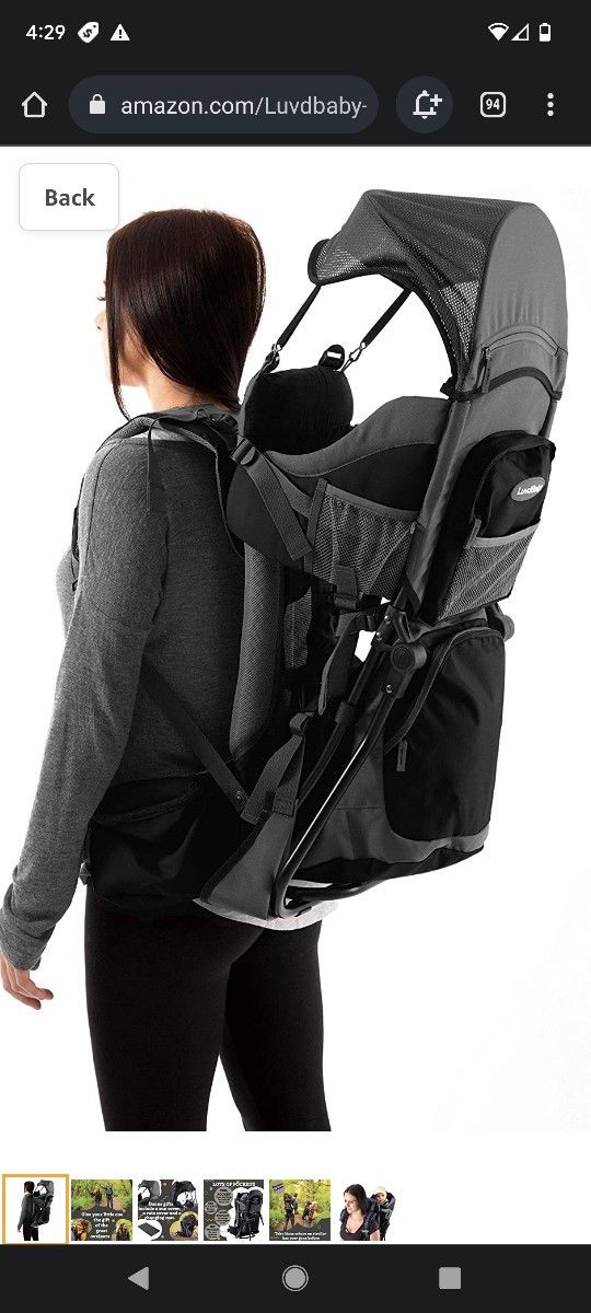 100 LUVBABY PREMIUM BABY BACKPACK CARRIER Backpacks Carriers