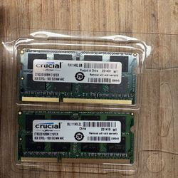 Crucial 8GB DDR3L 1600 Memory - Quantity 2