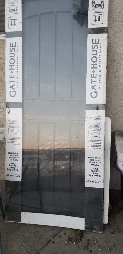 32x80 Security Heavy duty Door Black