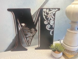 Decorative Metal Letter M Wall Decor