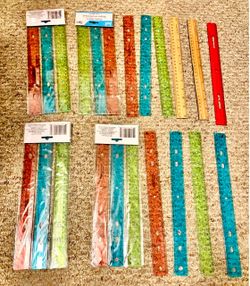 22 rulers-NEW-Math, art, Classroom, Home, Office, school