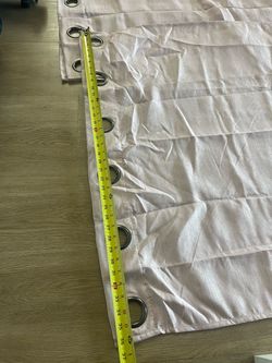 Light Pink Grommet Curtain Panels