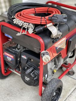 Troy Bilt 5550 Watt Portable Gas Generator, 8550 starting watts, 10 HP