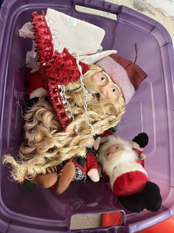 Full Box Of Christmas Decorations 