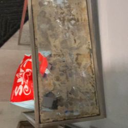 Beautiful Vintage Mercury And Chrome Table 