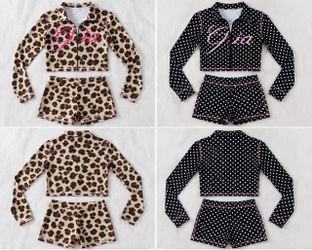 GIA Matching 2-Piece Sets – Leopard & Black Polka Dot
