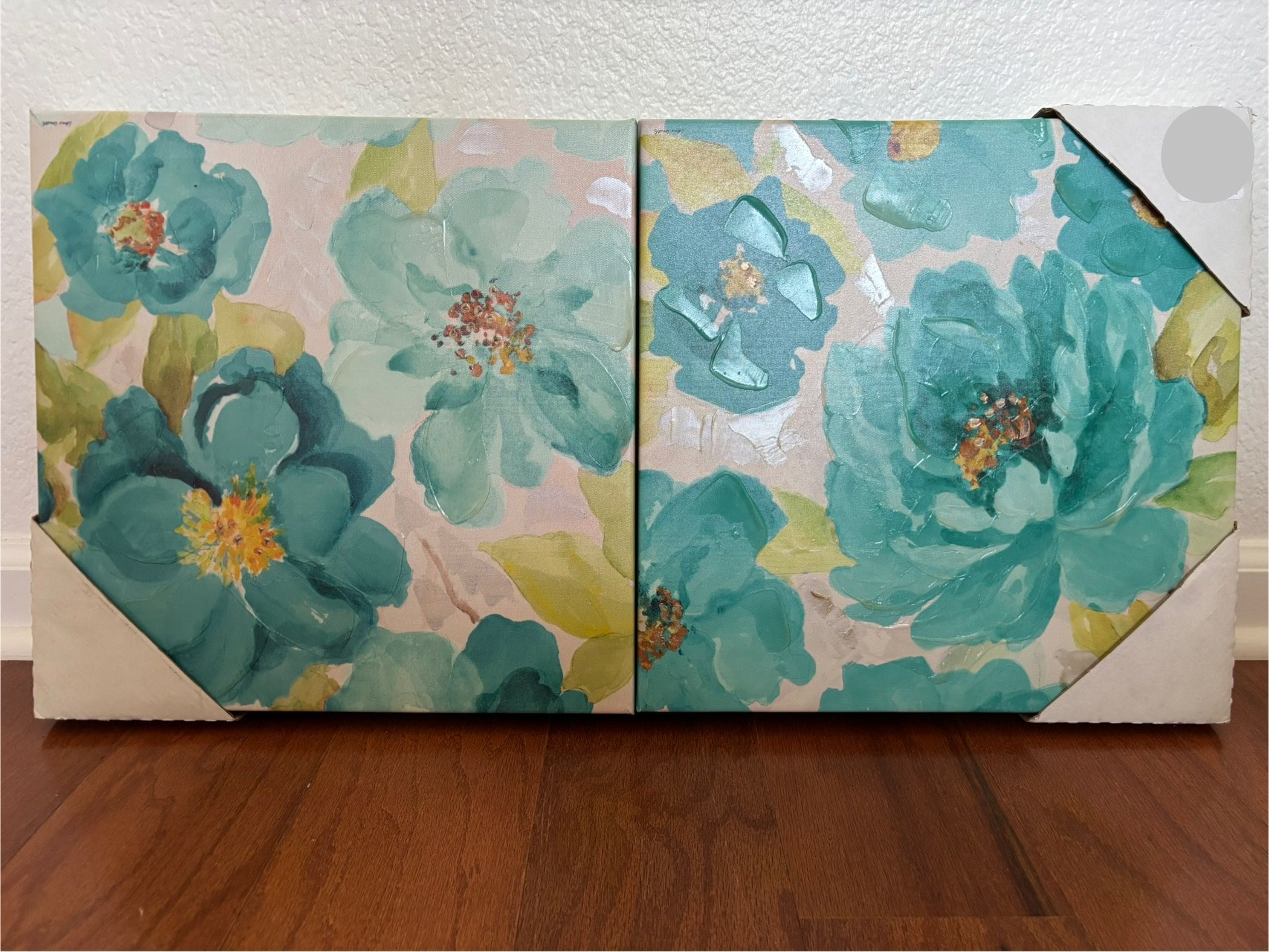 Two Floral Canvas Prints