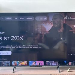 Hisense 65 inch TV - comes with a box