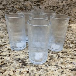 7 Glass Vases 