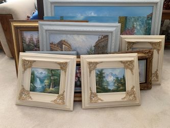 Oil paints 3 sizes with frames