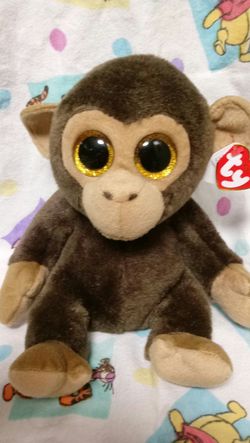 (6 inch) Bananas the Monkey. 2015 Release. Beanie Baby