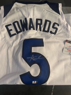 Anthony Edwards #5 Signed Basketball Jersey