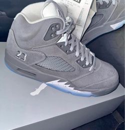 Jordan Retro 5s Wolf Grey Size 5.5