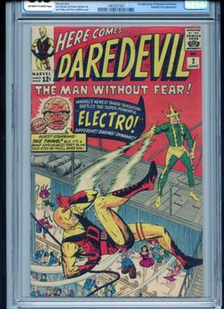 Daredevil #2 CGC 8.5 Marvel 1964 Graded Comic Book Electro Fantastic Four 2nd