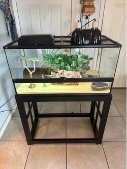 Reptile/Terrarium/Aquarium 50 Gallons Front opening tank with full set up ( No Animals Included ) ( Have more tanks available) *** Great Condition ***