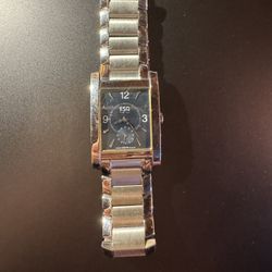 Ladies Silver And Blue ESQ Watch