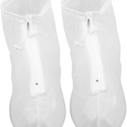 GALPADA Disposable Waterproof Shoe Covers for Men and Women Anti-Slip Rain Boot Protectors for Outdoor Activities Portable 1 Pair Travel Shoe Covers