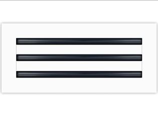 16x6 White Modern AC Vent Cover