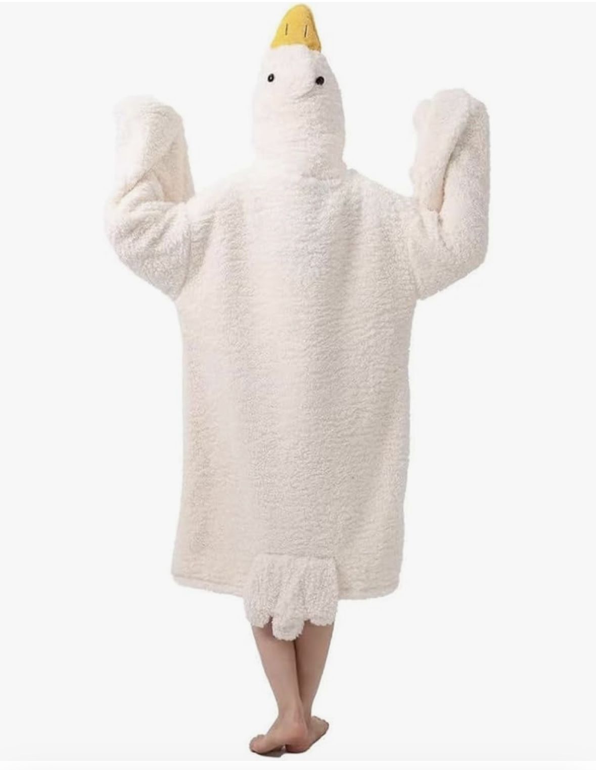 3pc Goose Blanket Hoodie Onesie Adult & Kid,Oversized Warm Duck Wearable Hoodie Blanket with Sleeves,Cozy Sleeping Bag