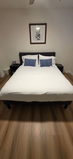 PICK UP ONLY - RH Queen Size Mattress & Bed Frame