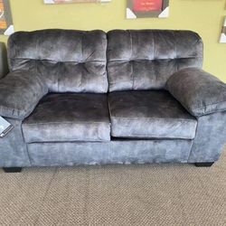 Accrington Earth & Granite Living Room Set (SOFA and LOVESEAT