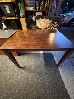 Dark Wood Dining Table