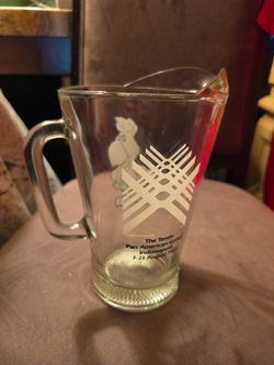 The Tenth Pan American Games Indianapolis 7-23 August 1987 2-Qt. Glass Pitcher