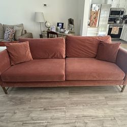 Pink Velvet Couch