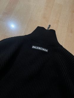 Balenciaga knit poncho sweater
