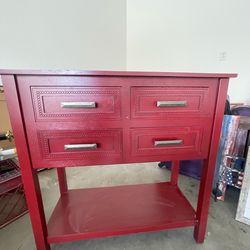 Red Entry Table