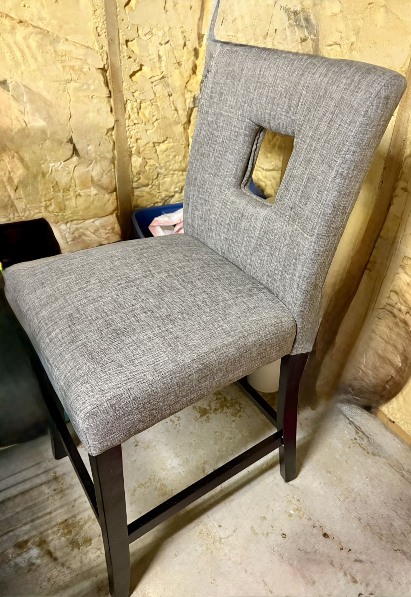 1 Gray counter height stool