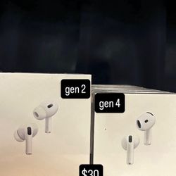 Airpods Gen 4’s & Gen 2 Pros 
